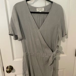Cloth and Stone Skort Faux-Wrap Romper